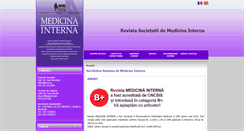 Desktop Screenshot of medicina-interna.ro