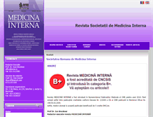 Tablet Screenshot of medicina-interna.ro